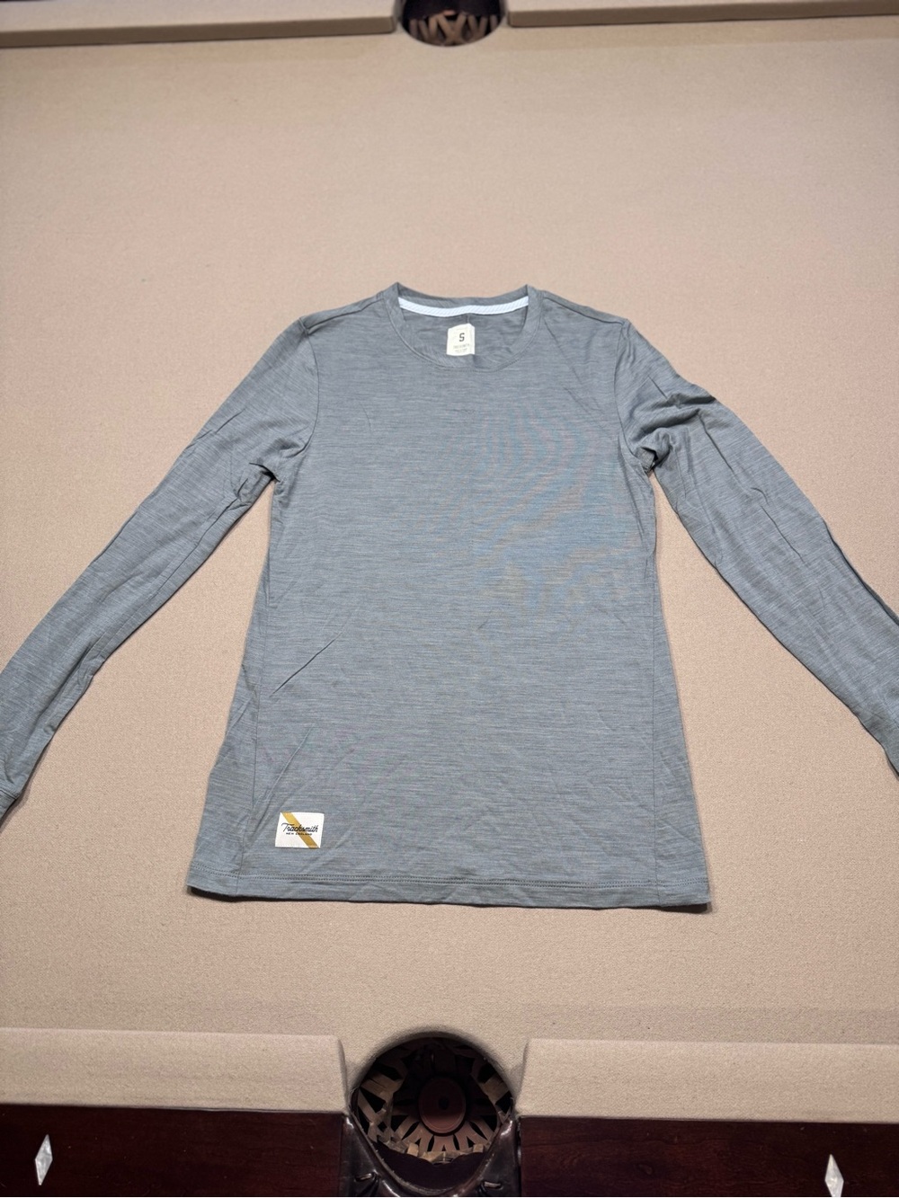 Tracksmith Women’s Harrier Long Sleeve merino wool shirt